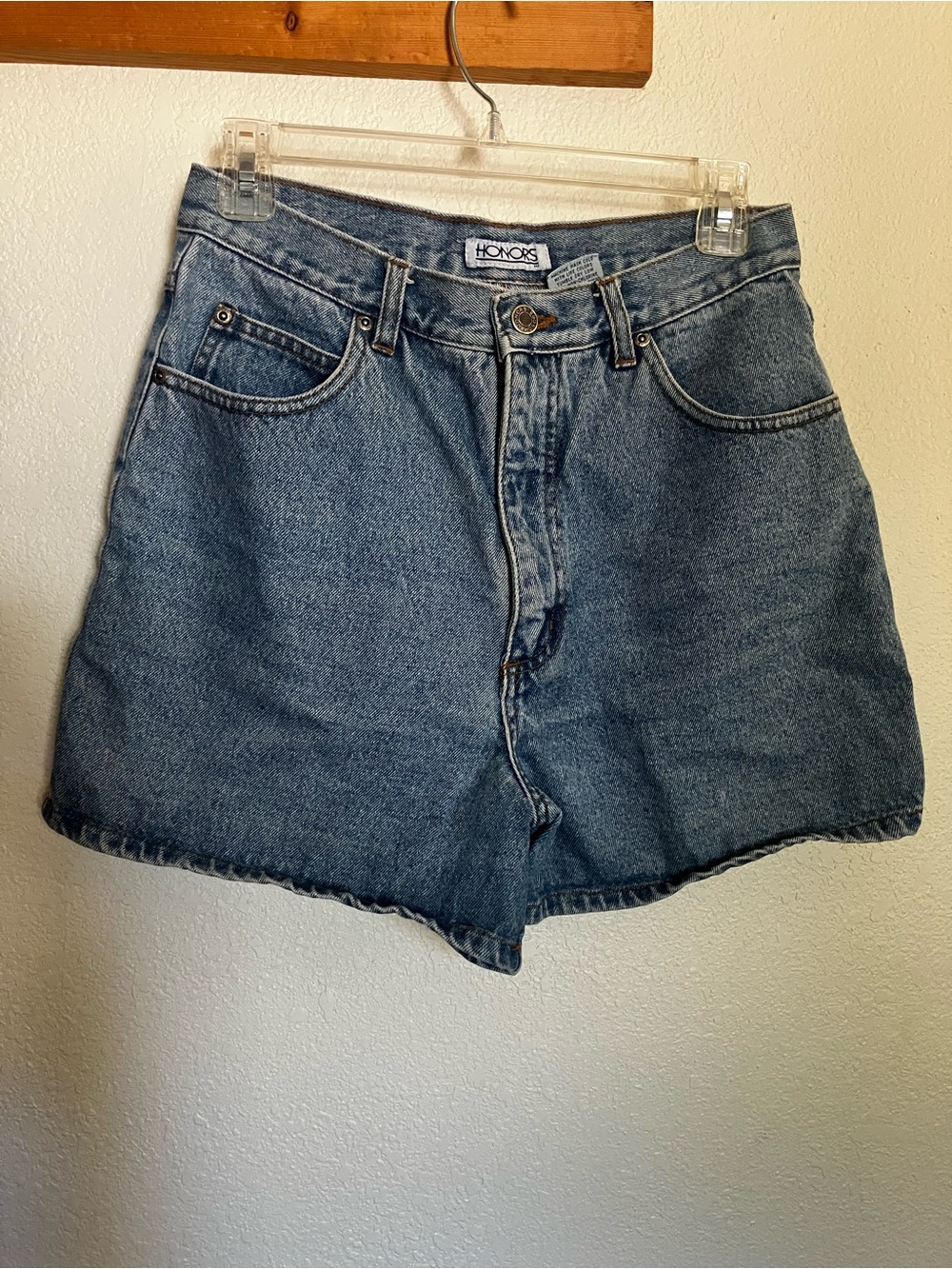 Honors High Rise Blue Jean Shorts Size 10